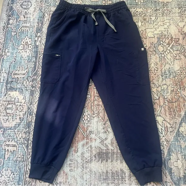 Figs Women's Navy Uman Relaxed Jogger Scrub Pants Size XL - Image 4