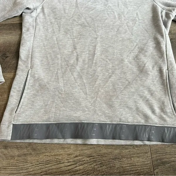 Nike Dry Cowl Funnel Neck Pullover Top Heather Gray Medium - Image 10