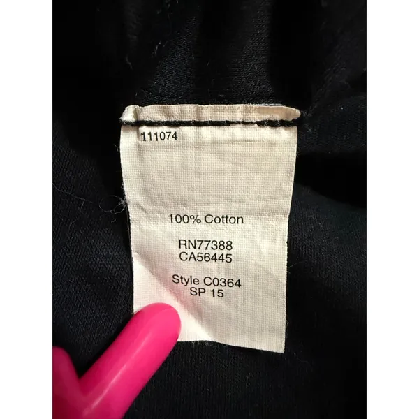 Madewll Black 100% Cotton Sleeveless Midi Dress sz 8‎ - Image 5