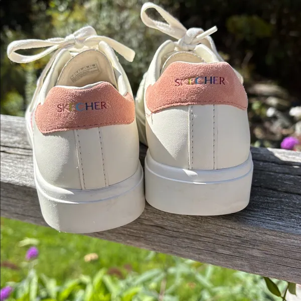 Skechers white rainbow multi Eden LX court sneakers - Image 5