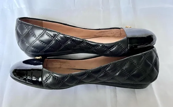 Tory Burch | Claremont Quilted Black Flats - Image 4