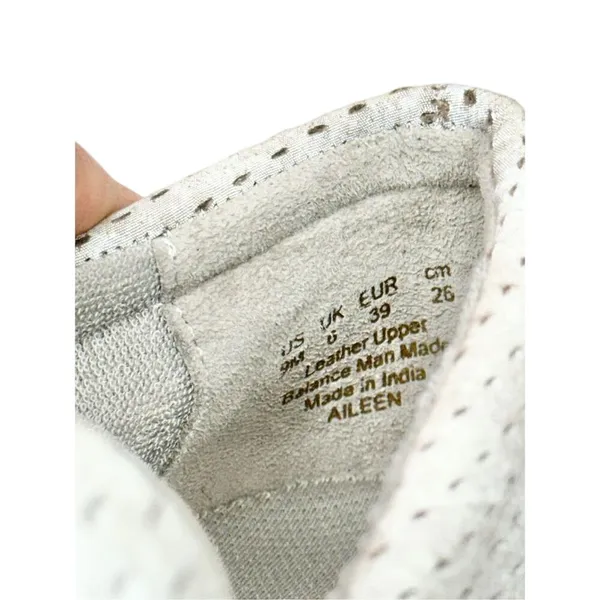 Naturalizer Aileen Grey‎ Metallic Perforated Leather Slip On Sneakers Womens 9M - Image 8