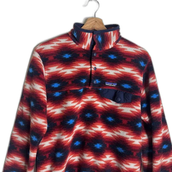 Patagonia Pullover Womens Synchilla Snap-T Wild Desert Aztec Pattern Size S - Image 4