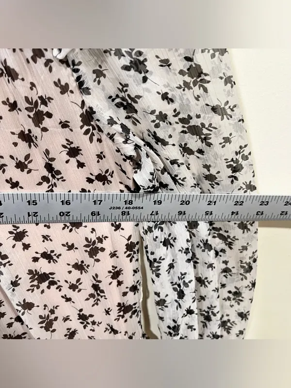 English Factory Womens Beige Floral Print Long Daytime size small maxi - Image 2