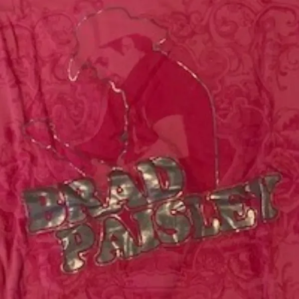 Brad Paisley 2012 Pink Concert Shirt L EUC‎ - Image 4