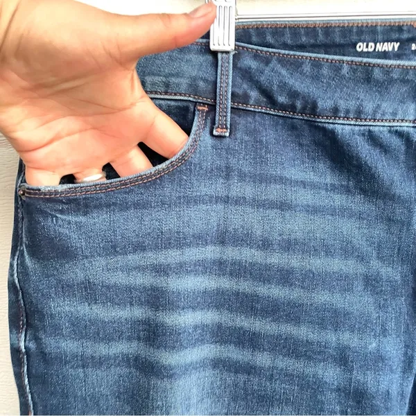 Old Navy Womens Jeans Blue Mid Rise Pop Icon Skinny Stretch Plus 24 - Image 6