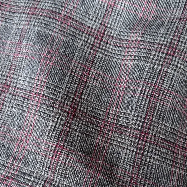 Mango Chic Plaid / Checkered Gathered Wool Blend Mini Skirt in Brown and Red - Image 6