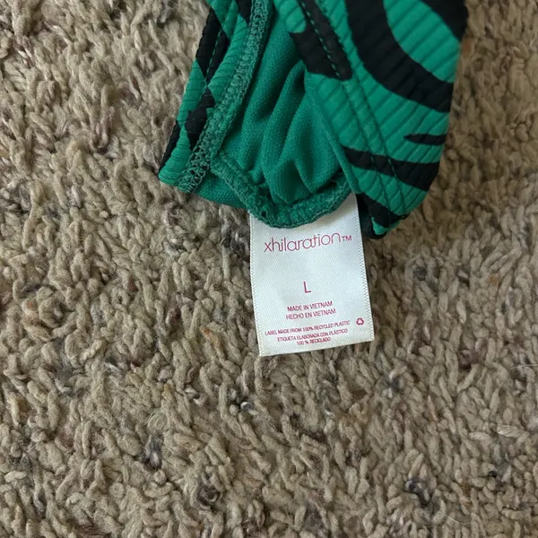 Target Bikini Top Xhilaration Green Zebra - Image 3