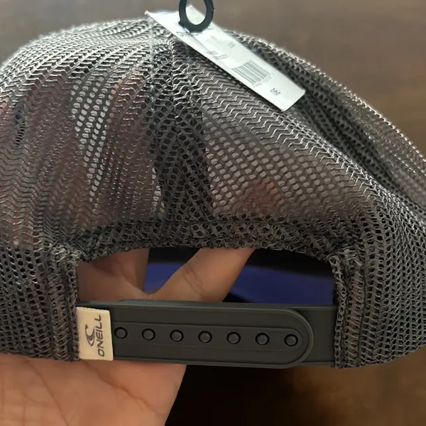 NWT Billabong Coastal Society Purple Gray Mesh Trucker Cap Hat Rope Snapback - Image 4