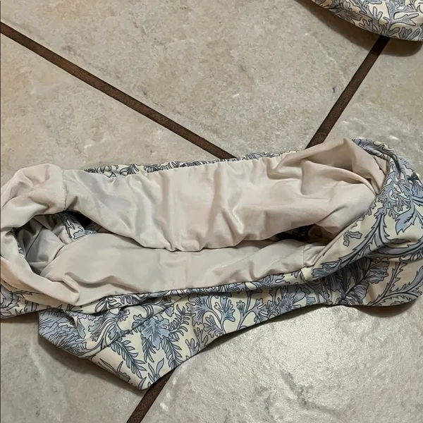 Envya Floral Print Bikini Set sz M Blue Size M - Image 3