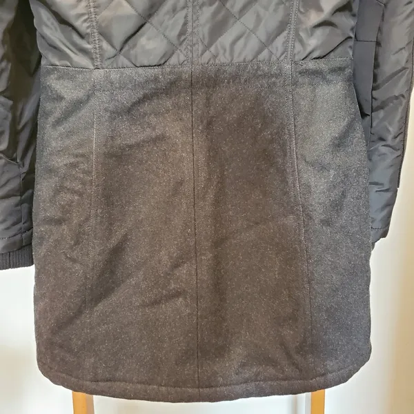 1 Madison Coat Parka Expedition Heritage Media Black Rutched Cargo Jacket - Image 11