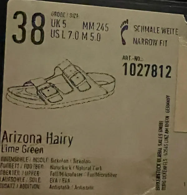 Birkenstock x Concepts Arizona Hairy Sandal - Image 7