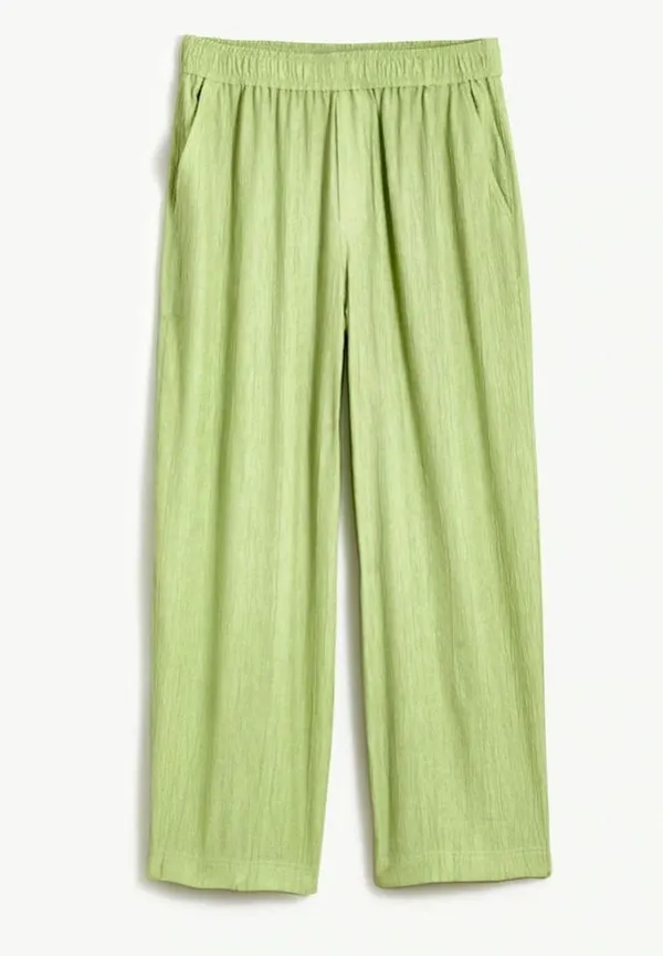 Madewell Crinkle Crepe Straight Leg Crop Pants - Image 2