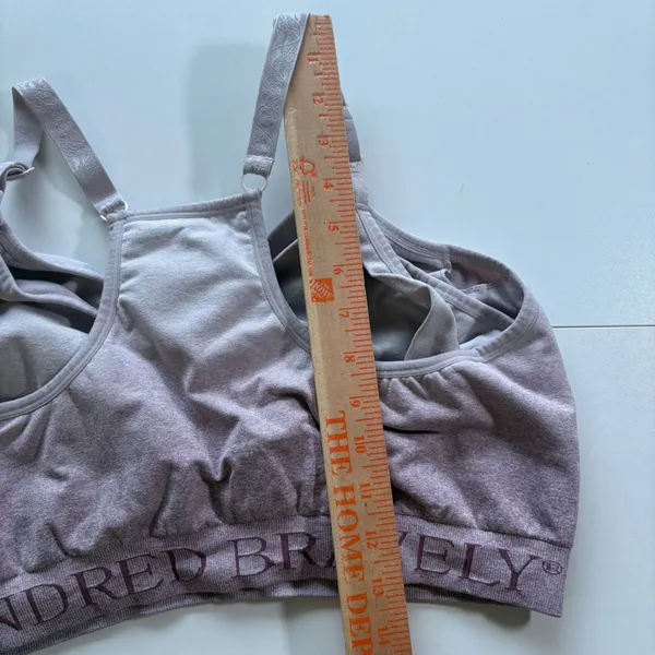 Kindred Bravely Nursing Maternity‎ Seamless Wireless Sports Bra Size 1X Pink - Image 3