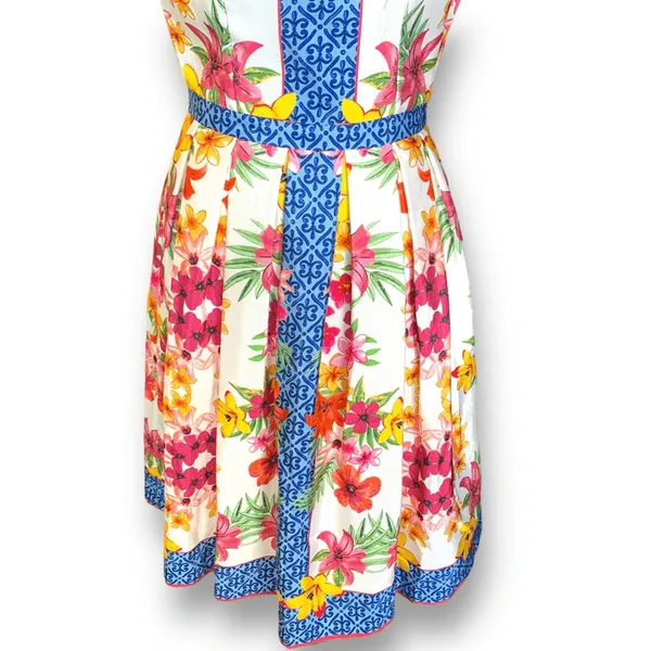 ModCloth Zesty Attire Dress Multicolor‎ Floral Retro Euro Summer Wedding Guest - Image 5