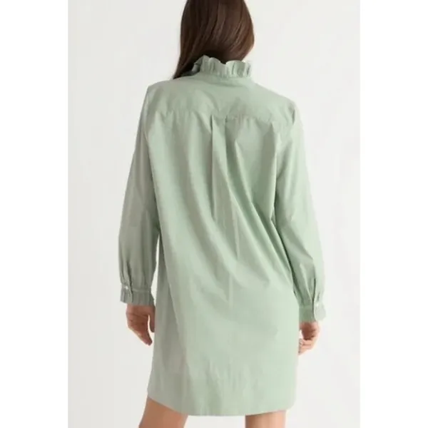 NWT J. Crew Cottage Shirt Dress in Green Sz. 8 - Image 3