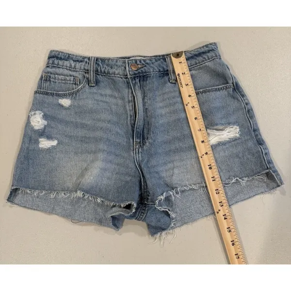 Hollister High Rise Shorts Women 29* Curvy Mom 100% Cotton Travel Vacation - Image 7
