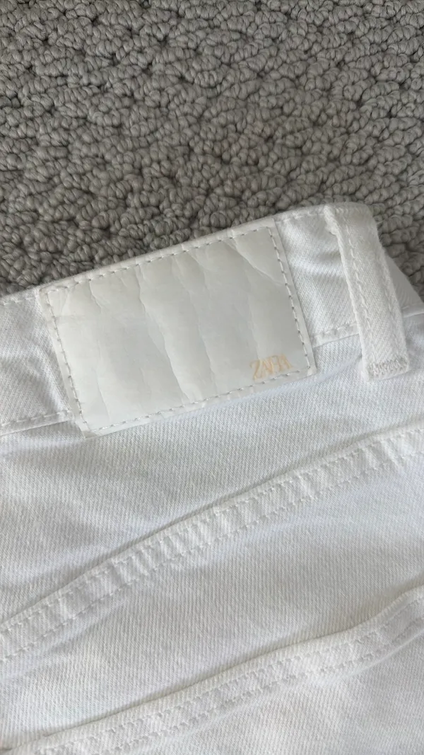 White ZARA Jeans Straight - Image 4