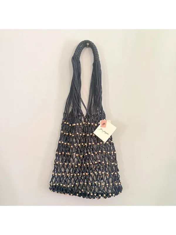 Free People Wishing Well Beaded Net Tote - Image 2