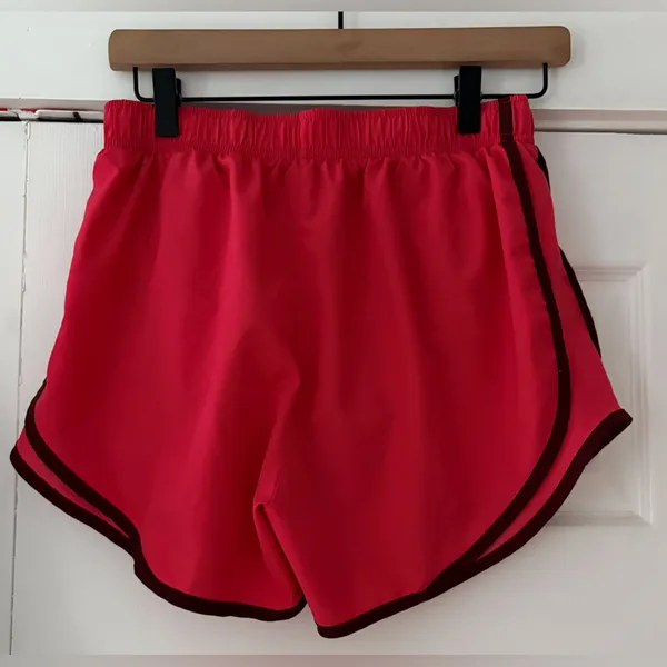 Nike Women's‎ Athletic Shorts in Red and Black Size Medium EUC - Image 2