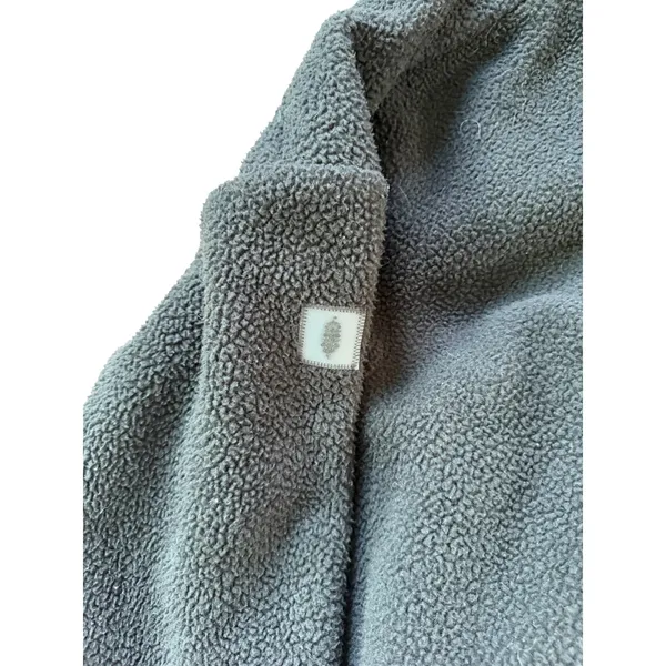 FP Movement Free People Hit The Slopes Fleece Hoodie Black‎ White Colorblock S - Image 4