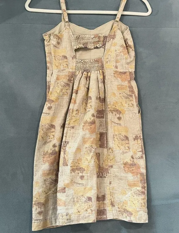 Urban outfitters beige/multicolor mini dress - Image 2