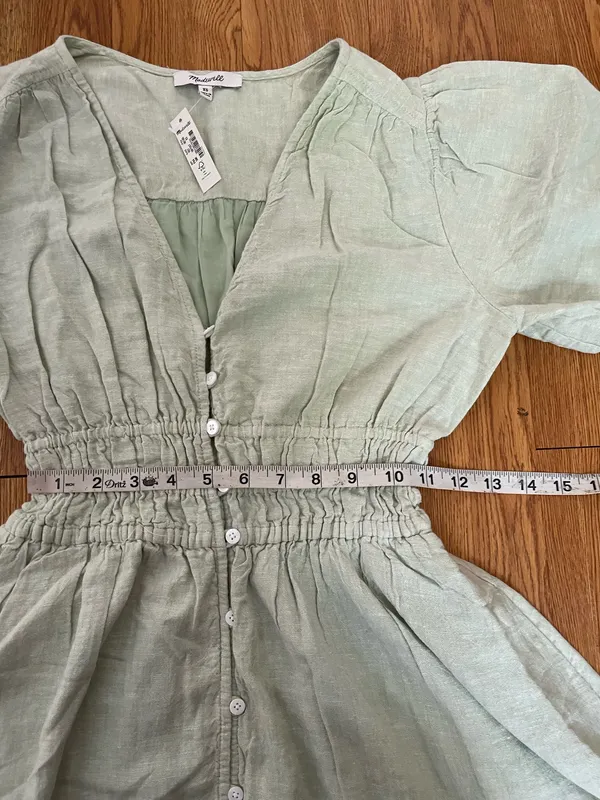 Madewell Sophie mint mini dress size XS nwt - Image 10
