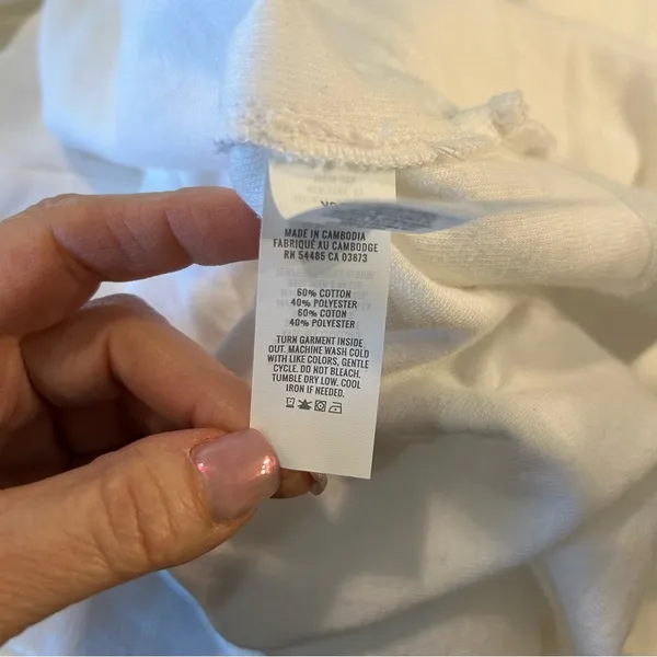 aerie White Long Sleeve Top XS - Image 7