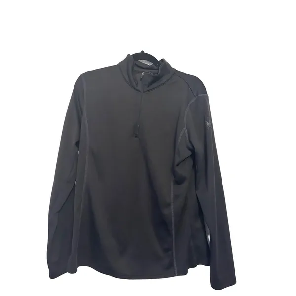 Spyder Black Long-Sleeve Quarter-Zip‎ Pullover XL - Image 2
