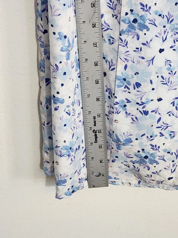 Aeropostale Blue Floral Print Mini Dress Size XL NWOT - Image 7