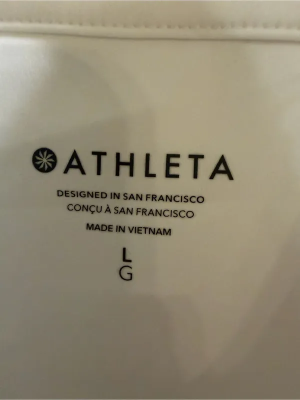 Athleta Sleeveless Quarter-Zip Crop Top - Size Large - Image 3