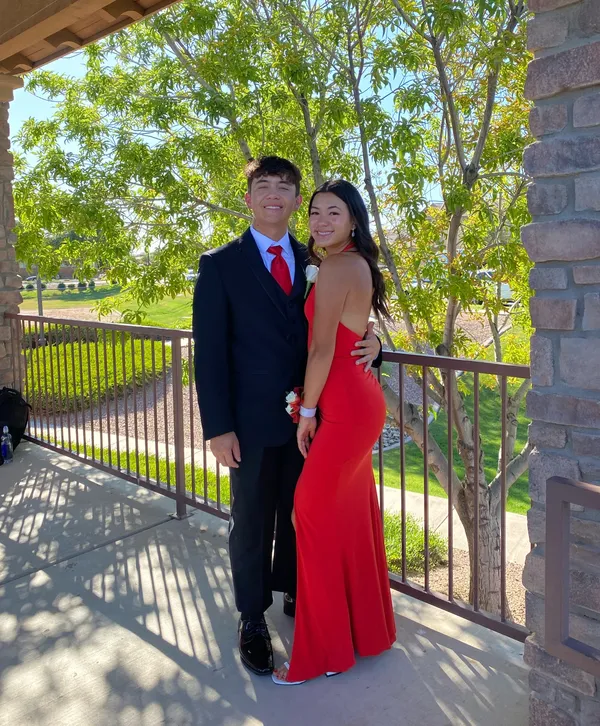 Red formal dress Nookie XS - Image 6