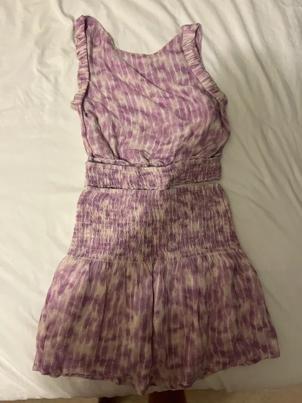 Sky to Moon Open Back Matching Set - Purple - Image 2