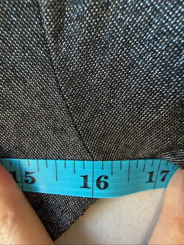 Vtg Cache Metallic Stretchy Top Jewel Plunging Neckline - Image 5