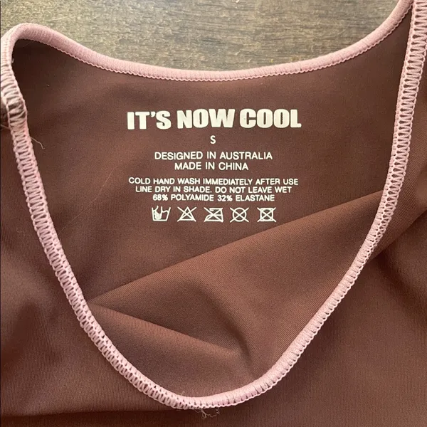 NWT It’s Now Cool The Contour One Piece Size Small S brown fudgesicle swim FP - Image 4
