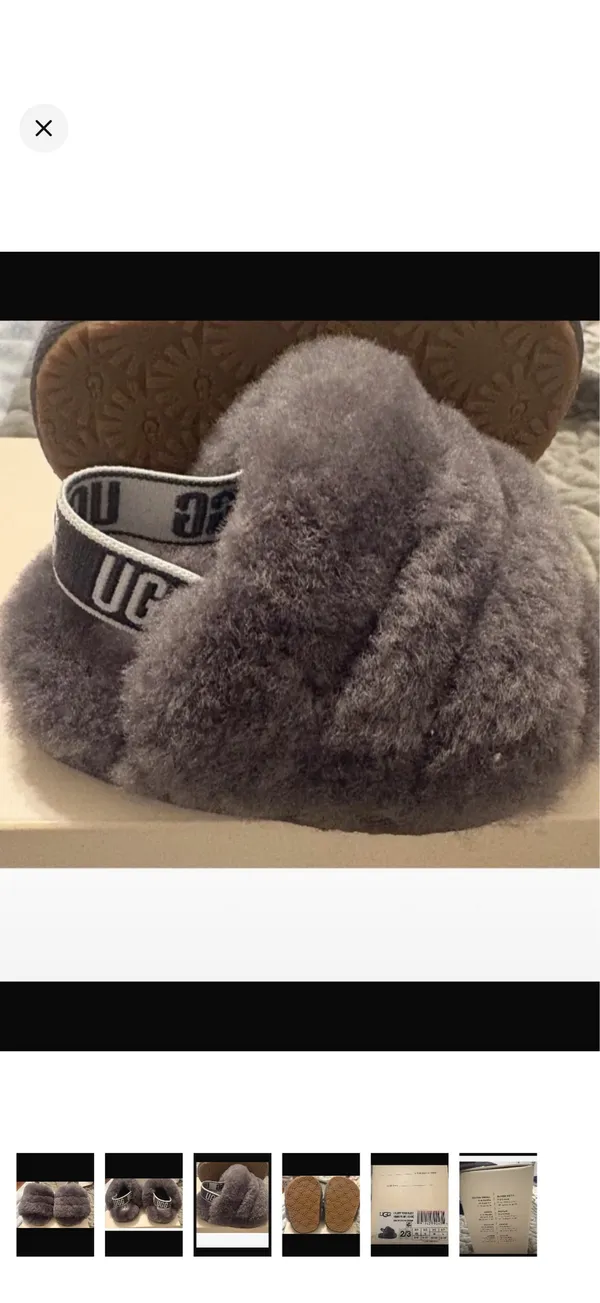 UGG I Fluff Yeah Slide - Charcoal Gray - Image 3