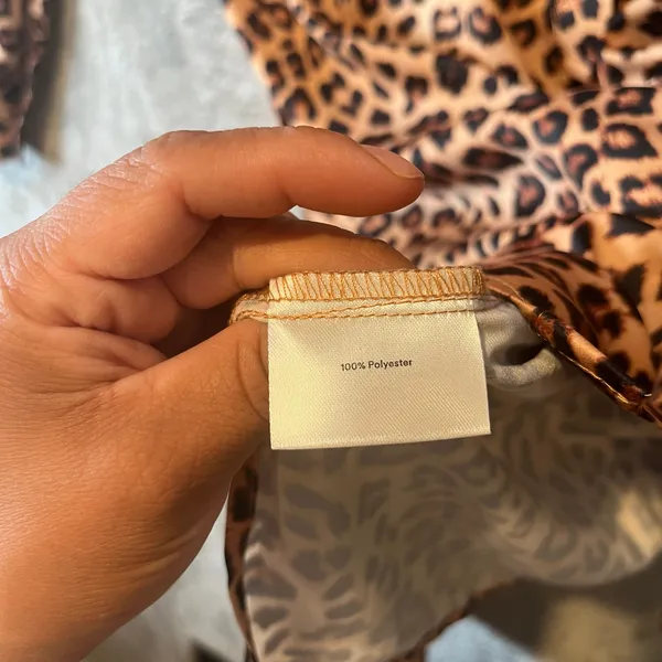 Summersalt The Short Effortless Shirt‎ Dress Cover-Up Leopard Print Size Small - Image 7
