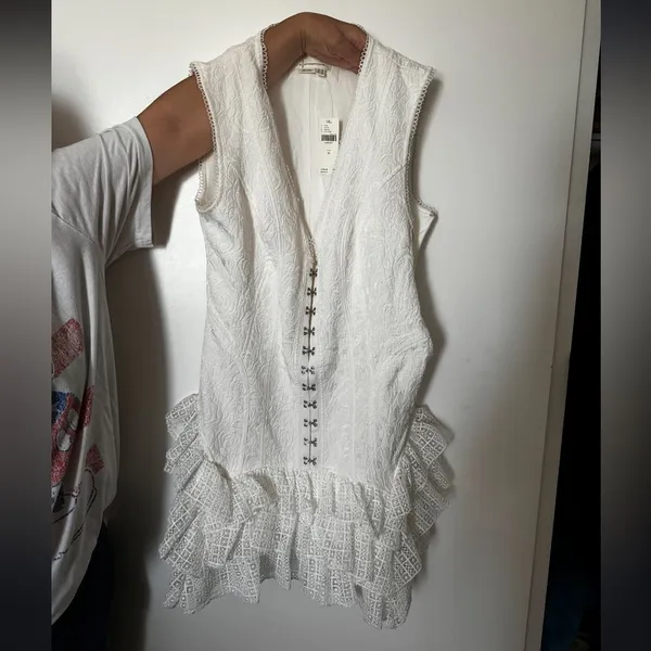 By Anthropologie sleeveless ruffle mini dress - Image 6