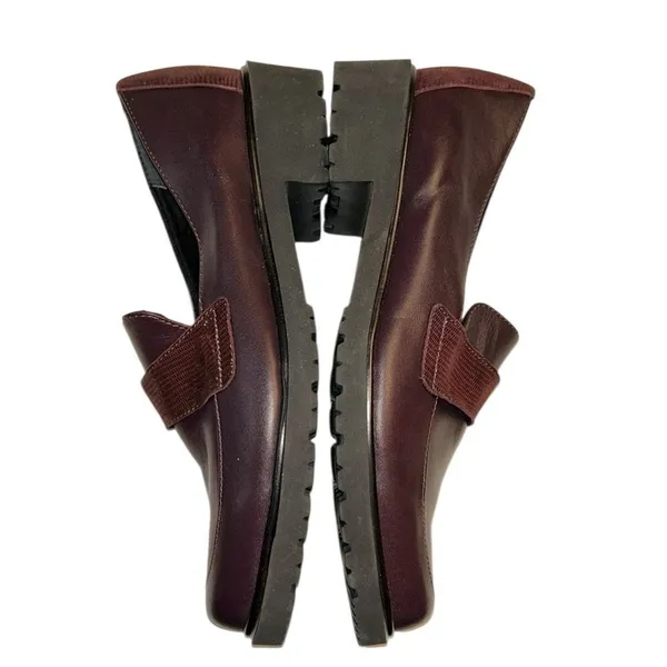 Munro Geana Wine Color Leather Loafers Shoes(Size 8M) - Image 3