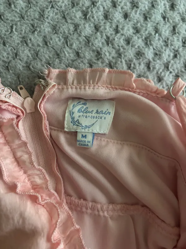 Francesca's Pink Ruffle Dress - Image 3