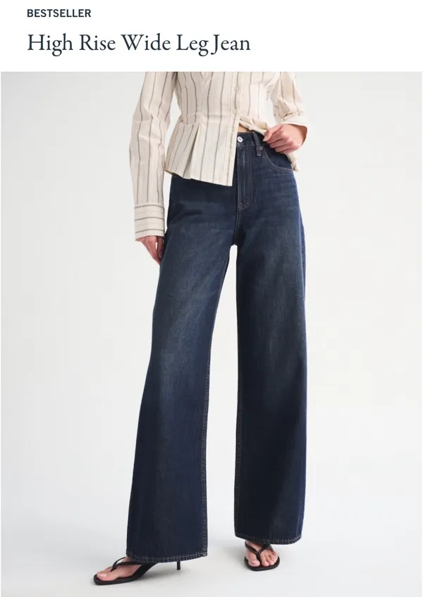 Abercrombie High-Rise Wide-Leg Jeans - Image 2