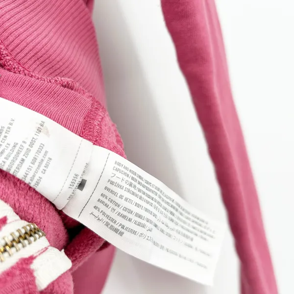 Abercrombie & Fitch Womens Y2K‎ 2000s Preppy Full Zip Hoodie Sweatshirt Size L - Image 5