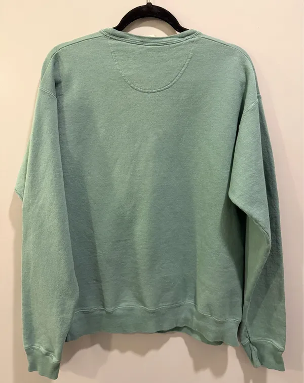 Comfort Wash Georgia Aquarium Atlanta GA Embroidered Logo Sweatshirt Green - Image 2
