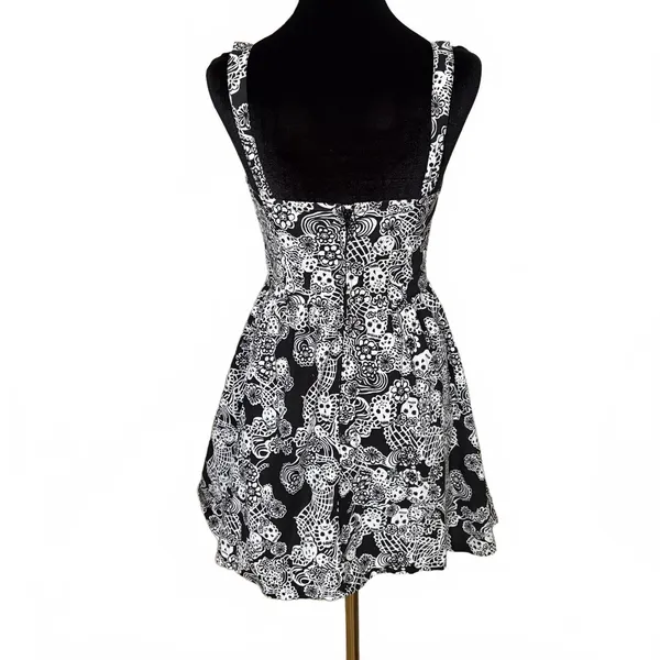 Y2K Royal Bones Dress Skull Whimsigoth Punk Goth Tripp Women's Size Medium - Image 2