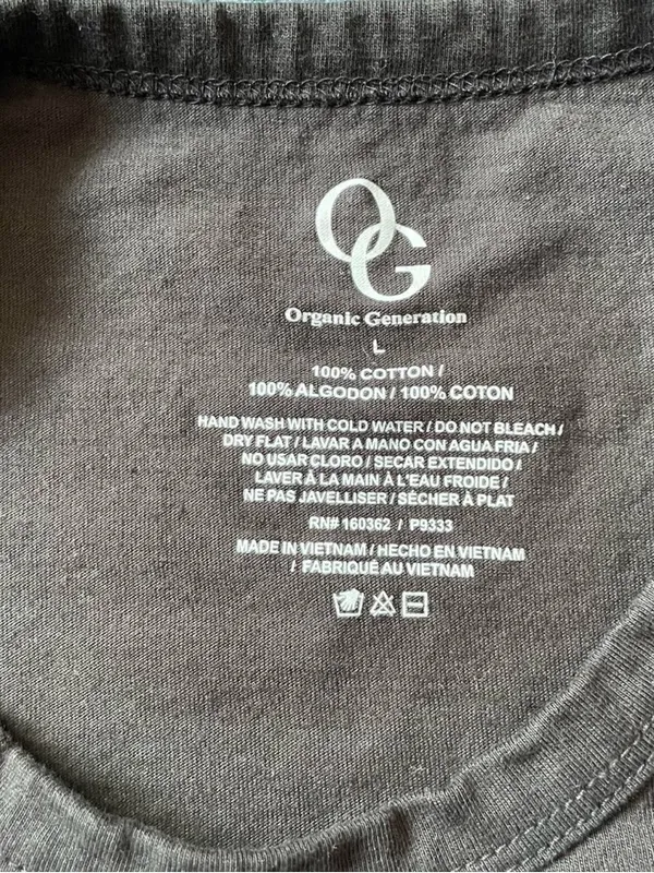 Organic Generation Women's L Black Osaka Japan Streetwear Short Sleeve Tee - Image 2