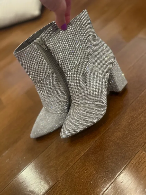 Madden Girl Rhinestone Boots Ankle - Image 2