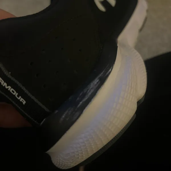 Under Armour Black and White Athletic Sneakers - Image 4