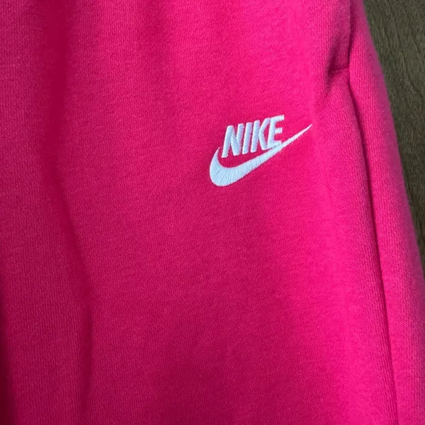 Nike sz S Oversized Berry Pink High Rise Baggy Drawstring Sweatpants Pockets - Image 8