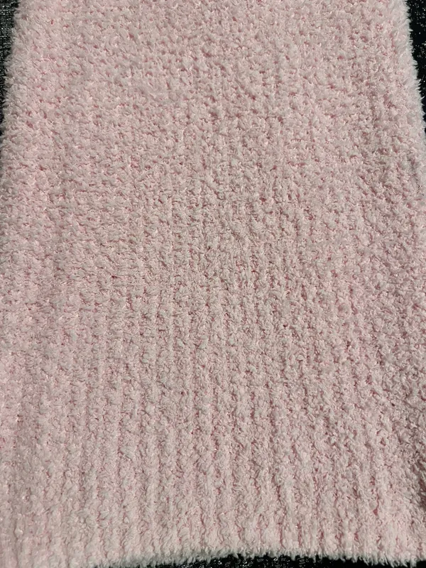 Womens XL Mini Society pink fuzzy knit flared lounge pants - Image 6