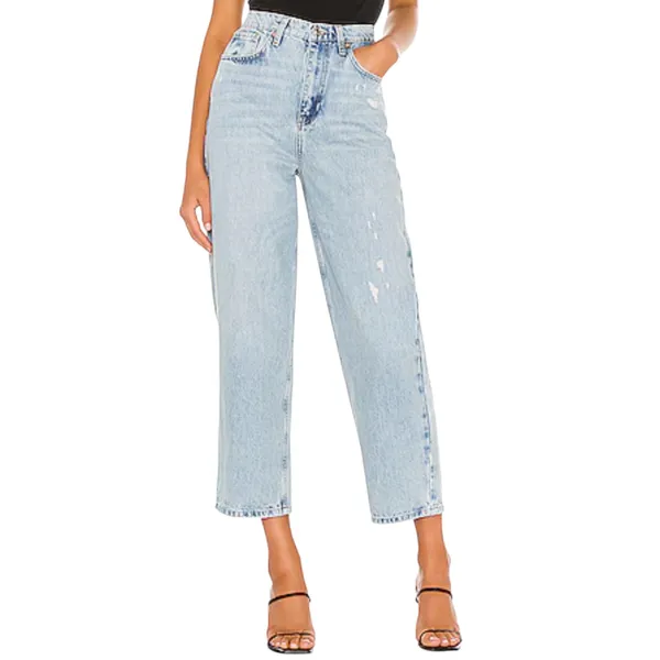 Free People We The Free Frank Distressed Denim Dad Jean 26 - Image 2